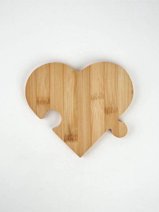 Менажница 4 в 1 «Сердце», бамбук