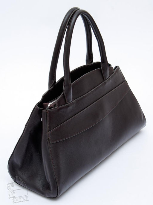 Сумка женская кожаная 3380-2QP d.coffee Polina&Eiterou в Новосибирске