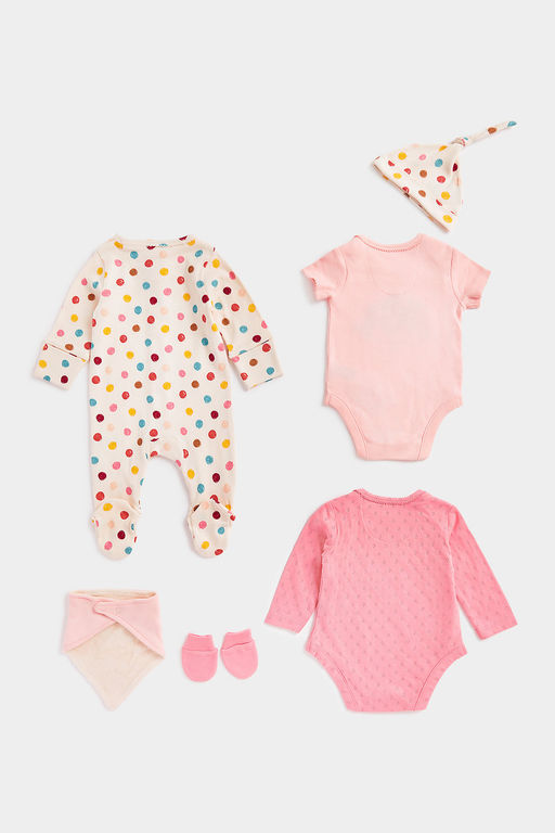MOTHERCARE / Комплект: комбинезон, рукавички, шапочка, боди, фартук  фото 12