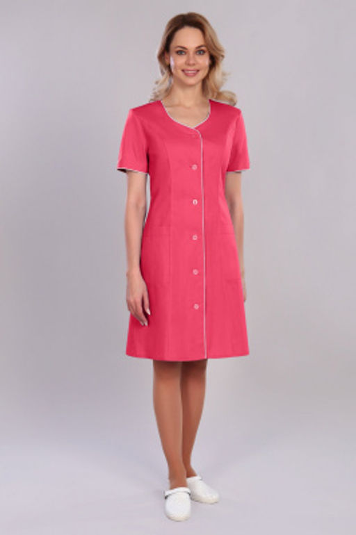 Халат женский 32 TC. Цвет: лососевый - Стильб фото 3