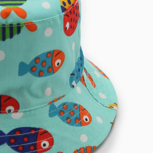 Панама детская KAFTAN «Рыбки», размер 48, голубая