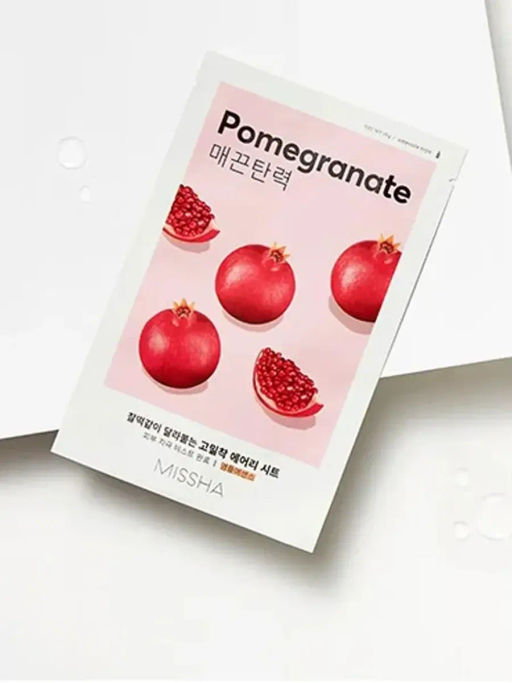 MISSHA Маска для лица для упругости кожи с экстрактом граната MISSHA Airy Fit sheet mask Pomegranate, 19 г  фото 3