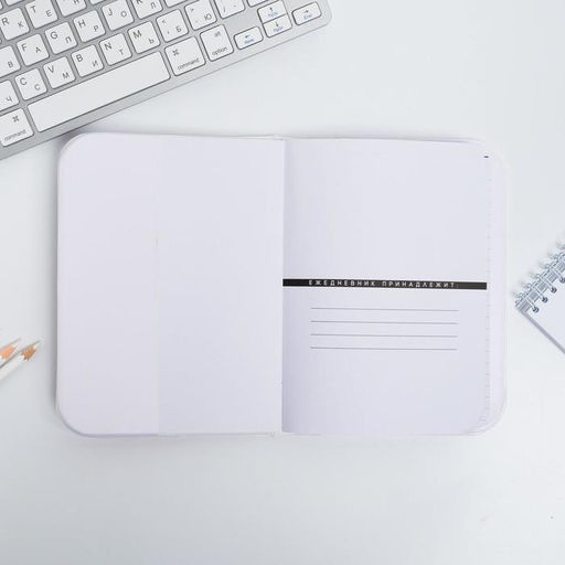 Подарочный набор новогодний, обложка на паспорт, и ежедневник антистресс, Flamingo winter party