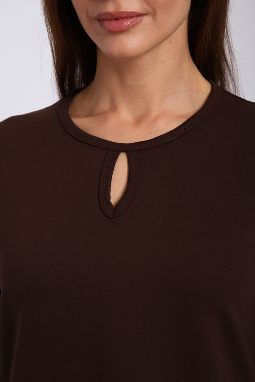 Кофта женская из футера 2-н Анфиса шоколад