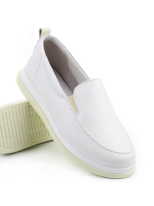 06-M27-6 WHITE Туфли женские (натуральная кожа)