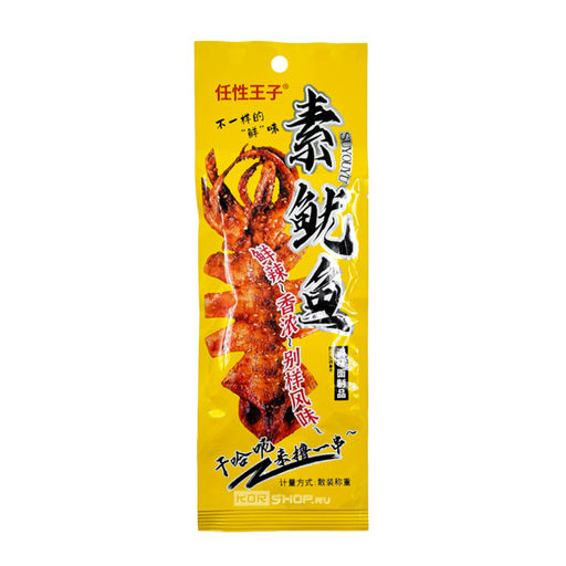 Мучные снеки Латяо со вкусом кальмара Renxing Wangzi, Китай, 20 г