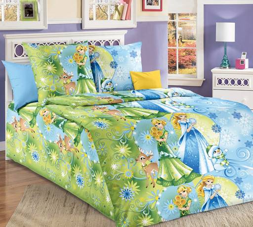 Детское белье - Бязь Сестрички 1,5-спальный (молния) - Luteks фото 2