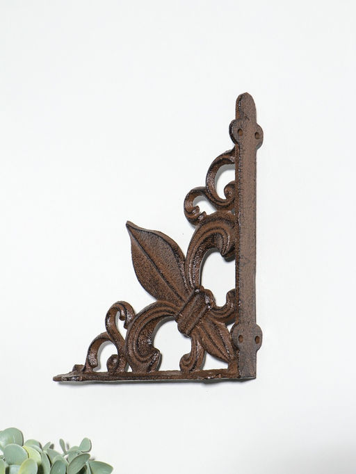 Сувенир чугун уголок "Геральдическая лилия" 19,5х19,5х4,5 см