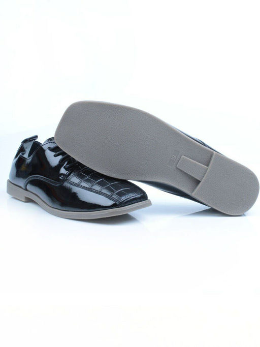 03-PDXL69-1 BLACK Полуботинки женские (натуральная кожа) - Фабричный китай фото 16