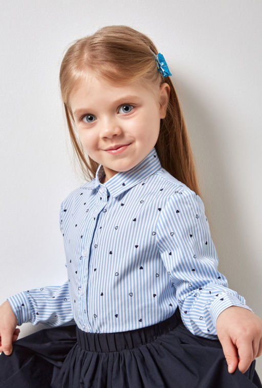 20220260034, Блузка детская для девочек Vanda, набивка Acoola