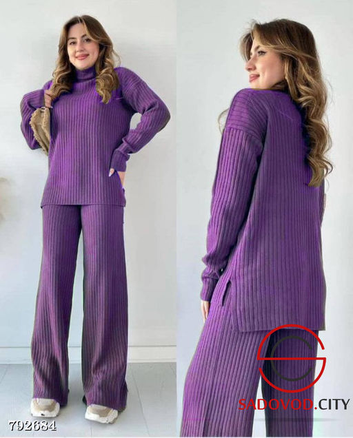 Женский вязанный костюм двойка - Bruno фото 2