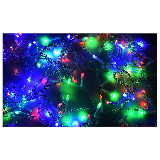 Электрогирлянда светодиодная Занавес, 3м*1м, 120 ламп, цвет: цветной