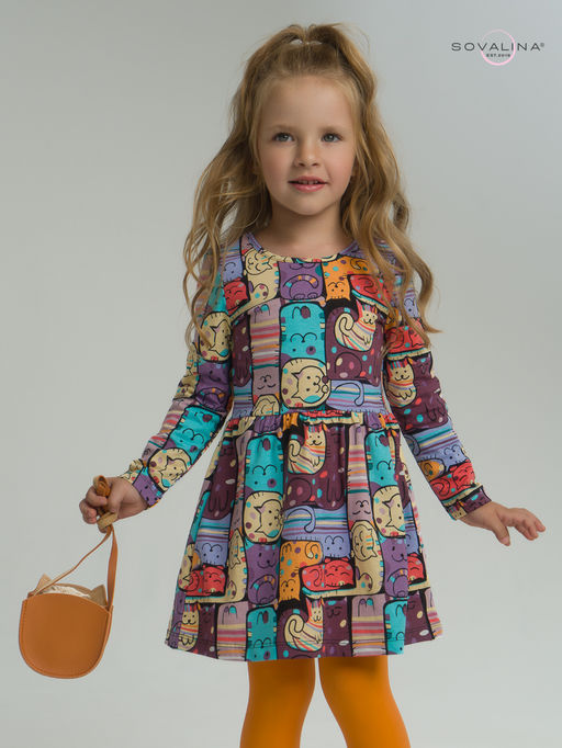 Платье Эля коты в горошек - Sovalina фото 20