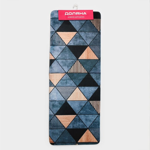 Коврик для ванной и туалета Доляна Грэй, 45?120 см  фото 7