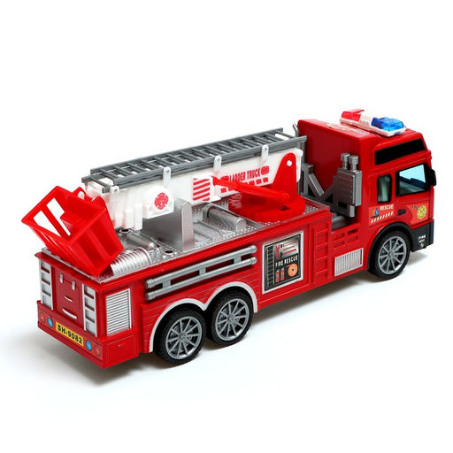 Машина радиоуправляемая Пожарная, с выдвижной лестницей, работает от батареек - Simaland фото 3