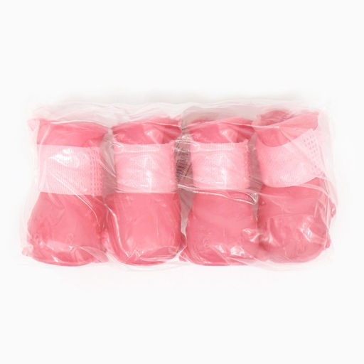 Ботинки для собак, резиновые, набор 4 шт, размер S , розовые - Simaland фото 13