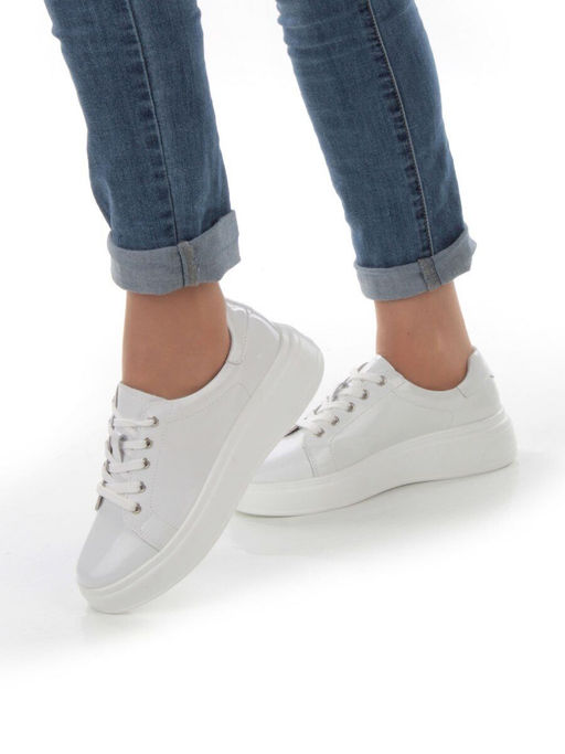 05-PDD215-2 WHITE Кроссовки женские (натуральная кожа) - Фабричный китай фото 16