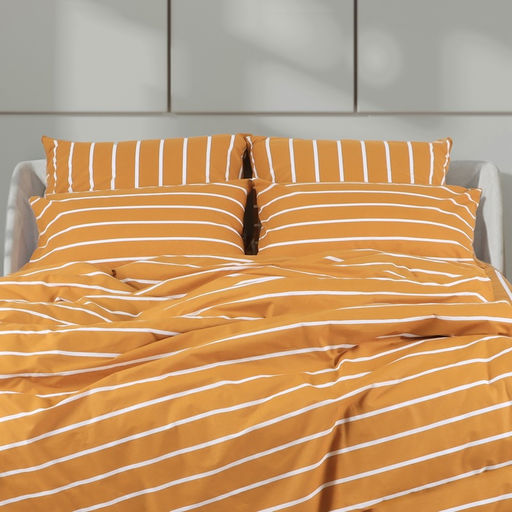Наволочка Этель Mustard stripes 70*70см, 100% хлопок, поплин 125г/м2 фото 7