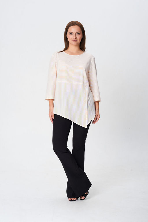 Блуза Modema 769 желтая полоска  фото 3