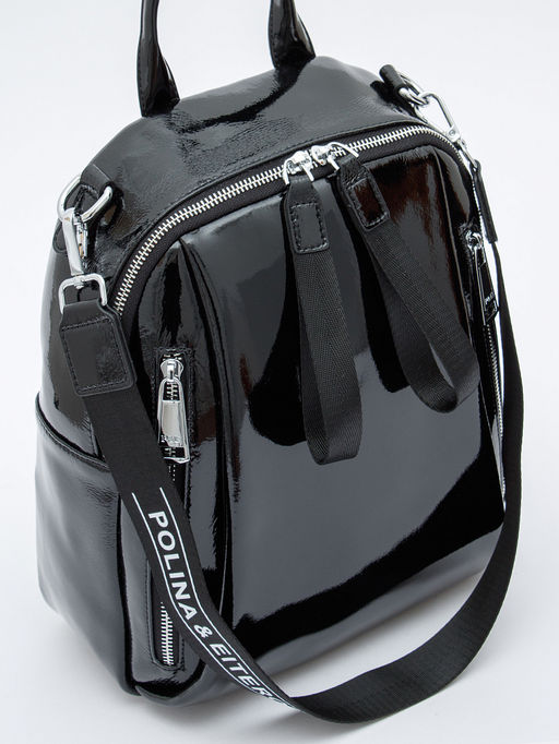 Рюкзак 19031-8 black Polina&Eiterou