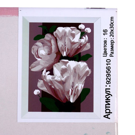 Картина по номерам на холсте с подрамником «Цветы для души», 20×30 см