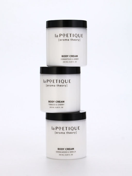 Крем для рук и тела парфюмированный laPOETIQUE, 250 мл, аромат османтус и амбра