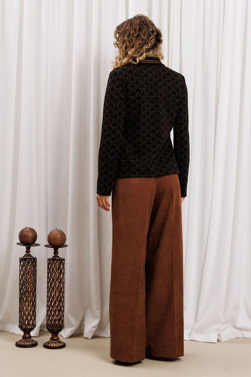 Костюм Gizart 5436 черный-медь, коричневый