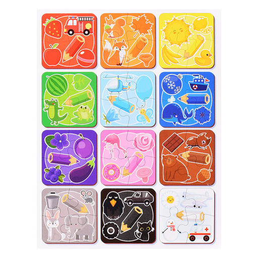 Пазлы из дерева. Мои первые пазлы Цвета 48 эл - Десятое королевство фото 2