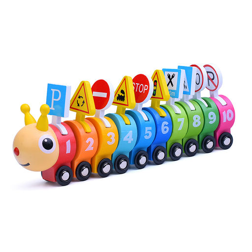 Игра развивающая Умная гусеничка в коробке - Щепочка фото 2