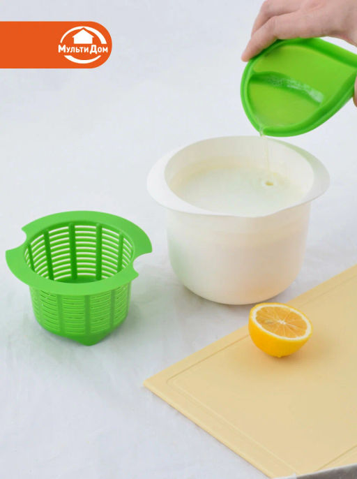 Форма для приготовления домашнего сыра 1000мл d13см, h12см NEW, 80.149 /МультиДом/  фото 9