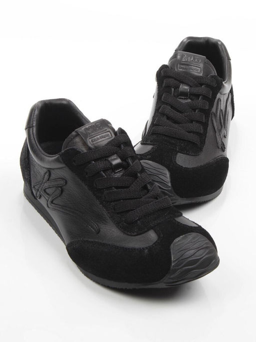 03-A885-1 BLACK Кроссовки женские (натуральная кожа, натуральная замша)