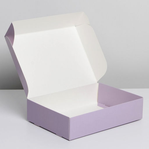 Цена за 2 шт. Коробка подарочная складная, упаковка, «Лавандовая», 21×15×5 см