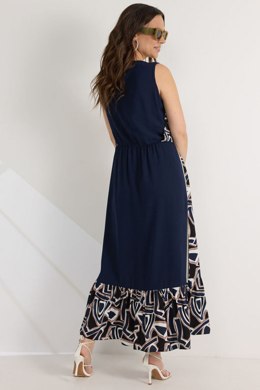 Платье Magia mody 2561 т/синий мультиколор