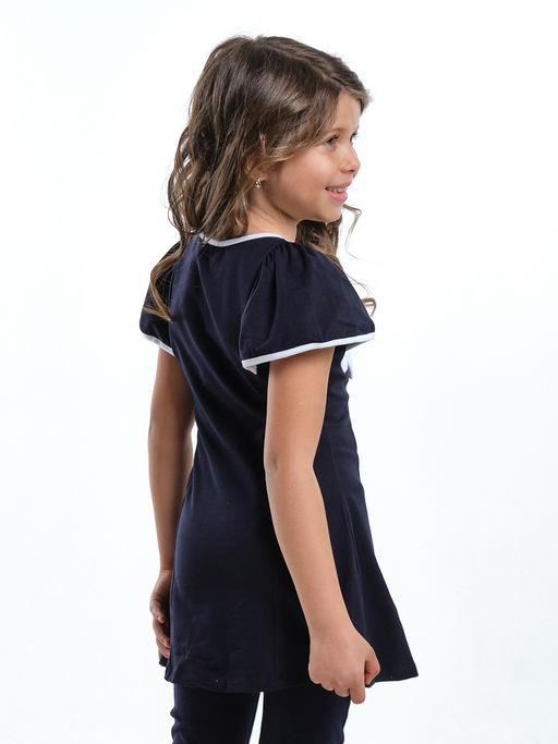 Футболка для девочки UD 1856 синий - Mini maxi фото 4