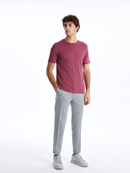 Bisiklet Yaka Penye Erkek Ti??rt