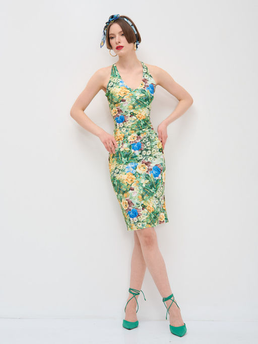 Платье с принтом масло OD-632-2