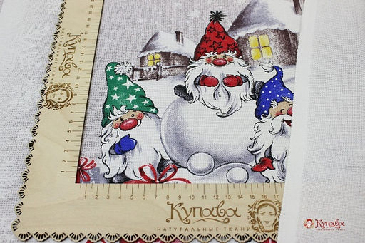 Рогожка Маленькие волшебники, ш.1.5м, хлопок-100%, 165гр/м.кв, раппорт 64см - Купава фото 3