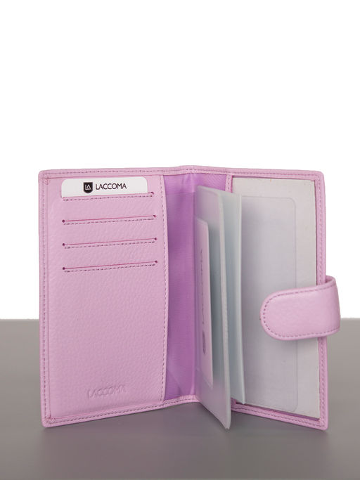 LACCOMA обложка для авто документов LA-3090-фиолетовый натуральная кожа  фото 6
