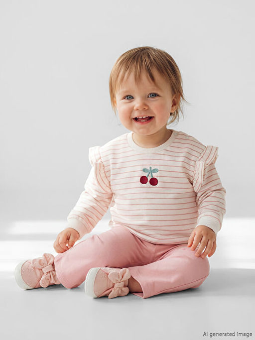 Nak??l? K?z Bebek Sweatshirt ve Tayt