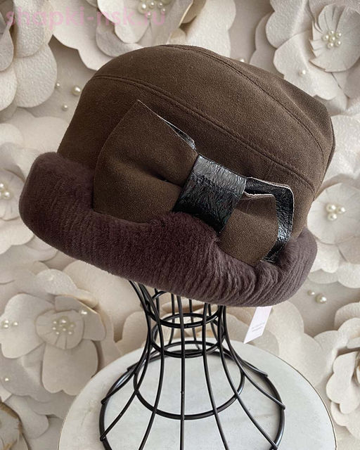 Мишель замша мех.норка Шапка женская (56-58)