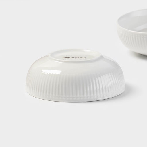 Салатники Magistro Edne, 600 мл, 15.5×5.5 см, набор 2 шт., фарфор, белые