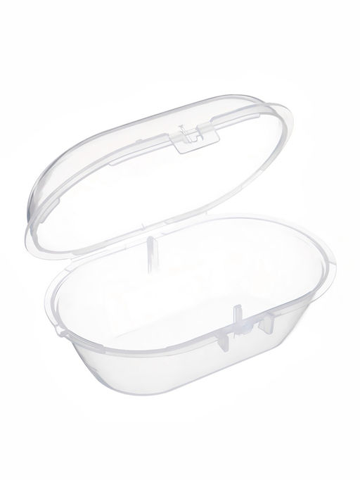 Соски-пустышки, от 6 мес., латекс, классические, в контейнере, набор из 2 шт., айвори/зелёный, M&B