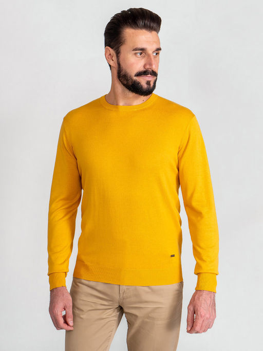 Джемпер мужской GREG G121-AC023 (горчица)  фото 6