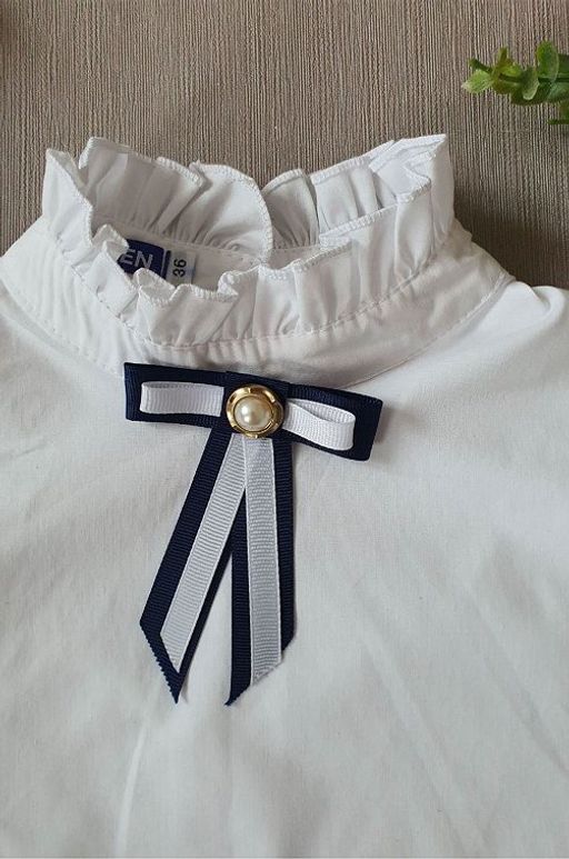 Хлопковая блузка из поплина для девочки Happyfox