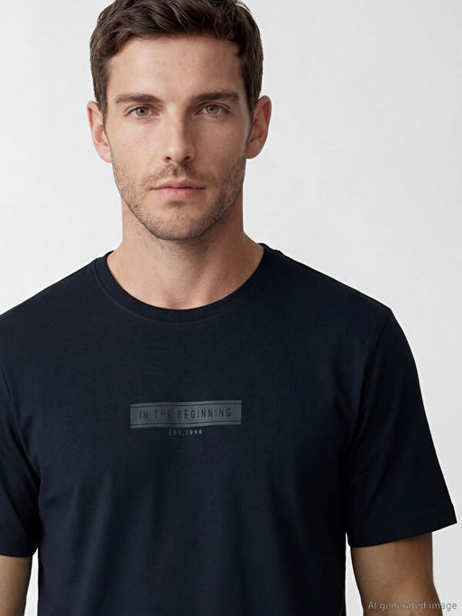 Bisiklet Yaka Erkek Penye Ti??rt