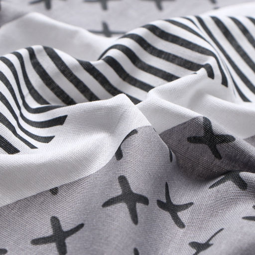 Простыня на резинке Этель Gray geometry 140*200*25, 100% хлопок, бязь, 125г/м2 фото 8