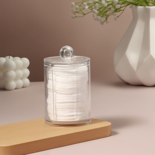 Органайзер для ватных дисков, с крышкой, d=6.7×11 см, прозрачный