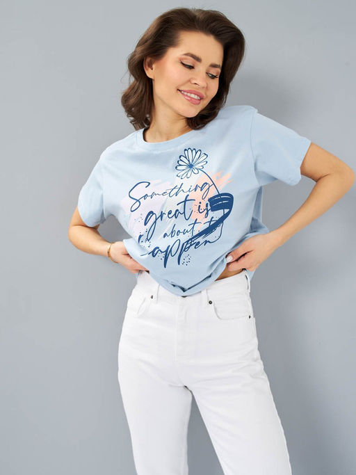 Футболка женская _ 12722/Something - F5 фото 3