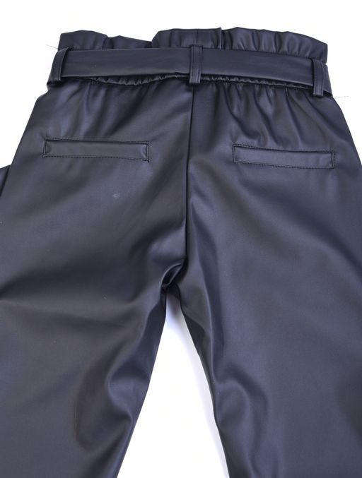 20030Б Брюки для девочки Yuke эко-кожа - Kiko фото 5