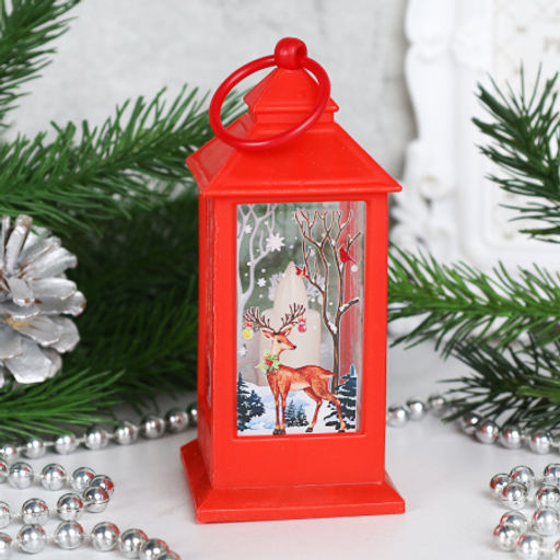 Фонарь светодиодный 13 см / JSFD02red /уп 12/240/новогодний/красный - Галеонтрейд фото 5